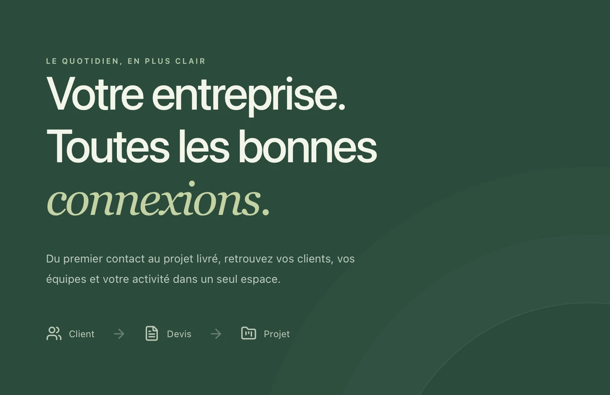 Extrait de l’écran de connexion Pridano : Votre entreprise. Toutes les bonnes connexions.